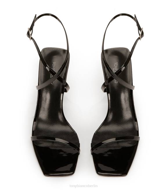 Stöckelschuhe| de Tony Bianco Frauen Naxos-Absätze schwarzes Lackleder 462449